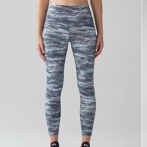 Lululemon Wunder Under Hi-Rise 7/8 Tight Aerial Drift Multi Black Size 12